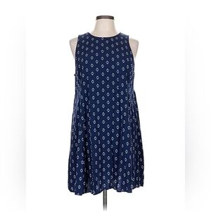 old navy size xs swing dress. navy scarf pattern